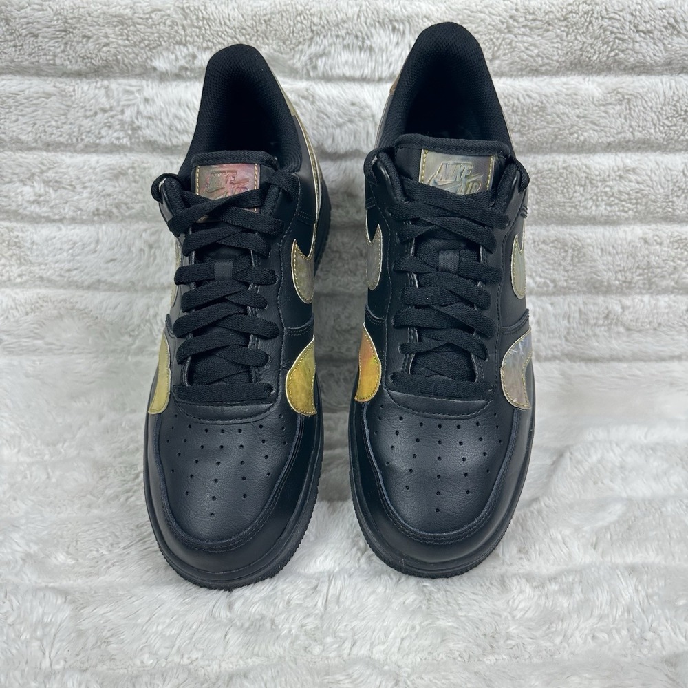 Nike Air‎ Force 1 Low 'Misplaced Swoosh - Black' CK7214-001 Men's Shoes Size 9 - Picture 2 of 10
